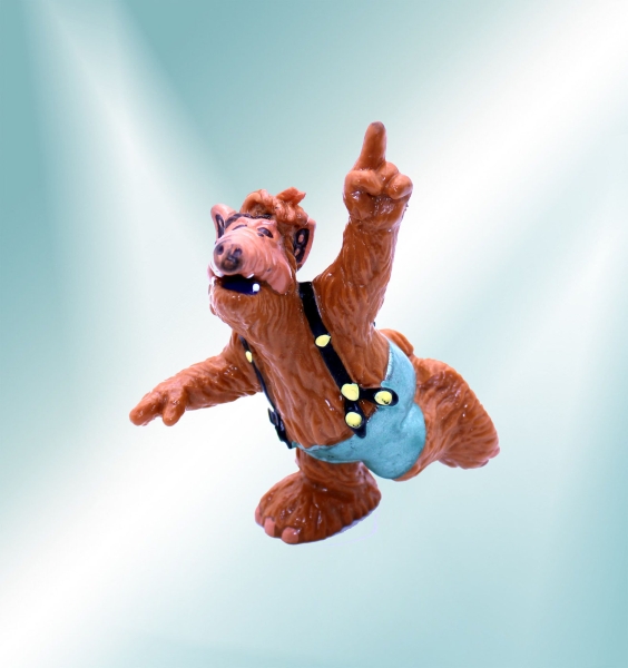 ALF Vintage Figur von Bullyland: Alf in Lederhosen